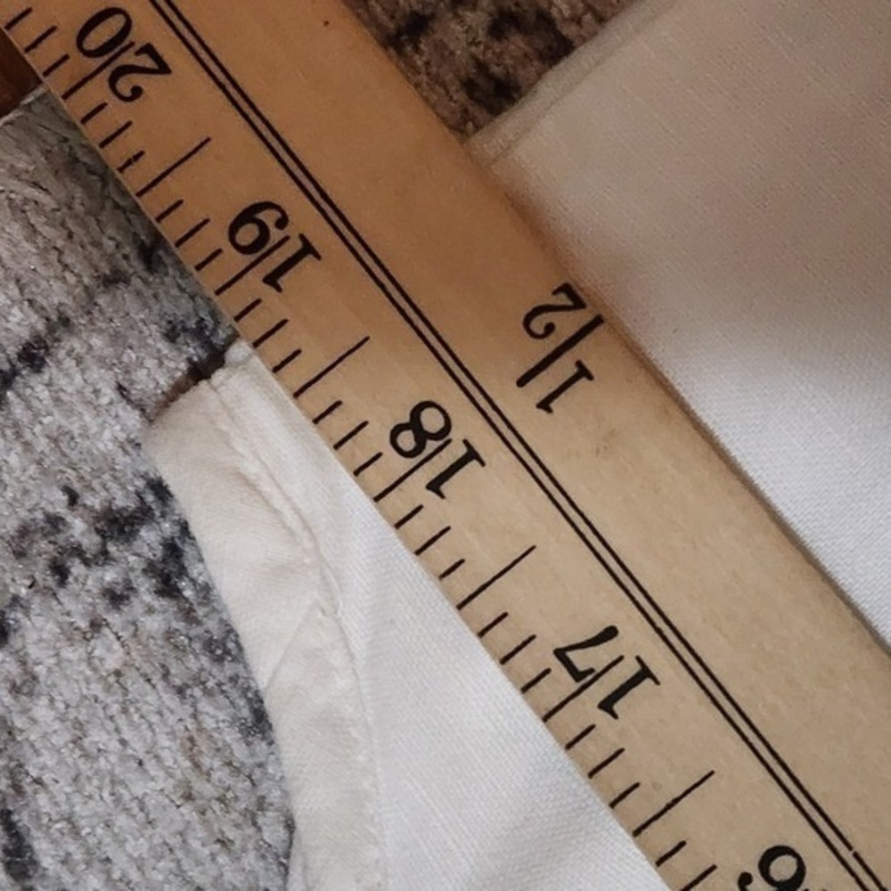 Moulinette Soeurs Linen Cotton Dress Sleeveless White Lace Summer Prep Beach 14 - Picture 7 of 12